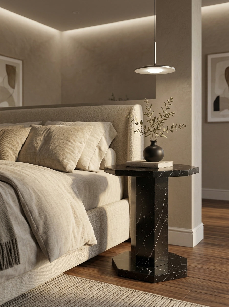 Nero Black Side Table