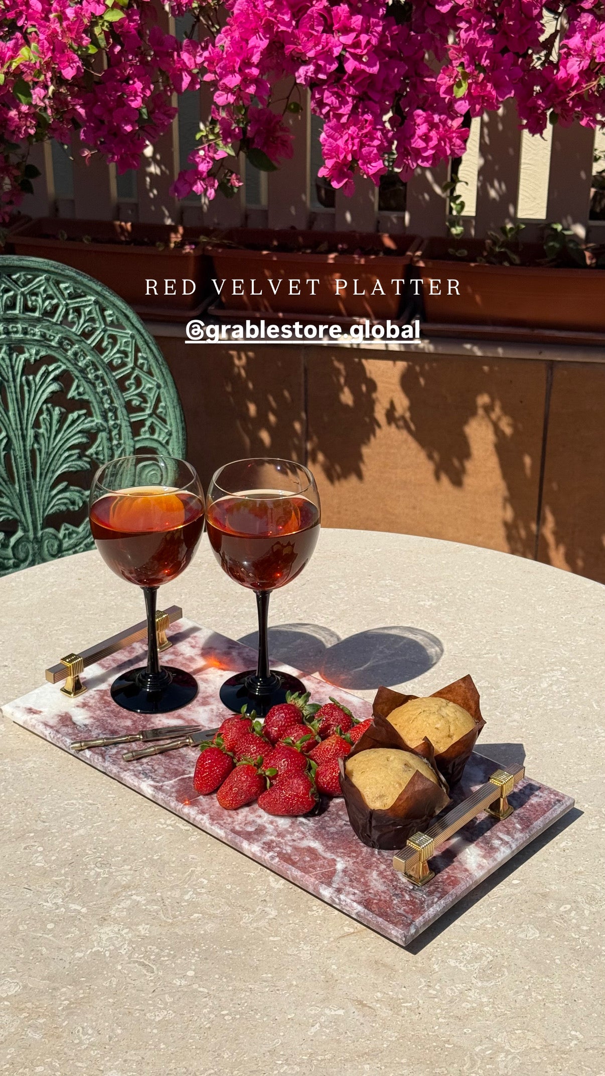 Red Velvet Rectangle Platter