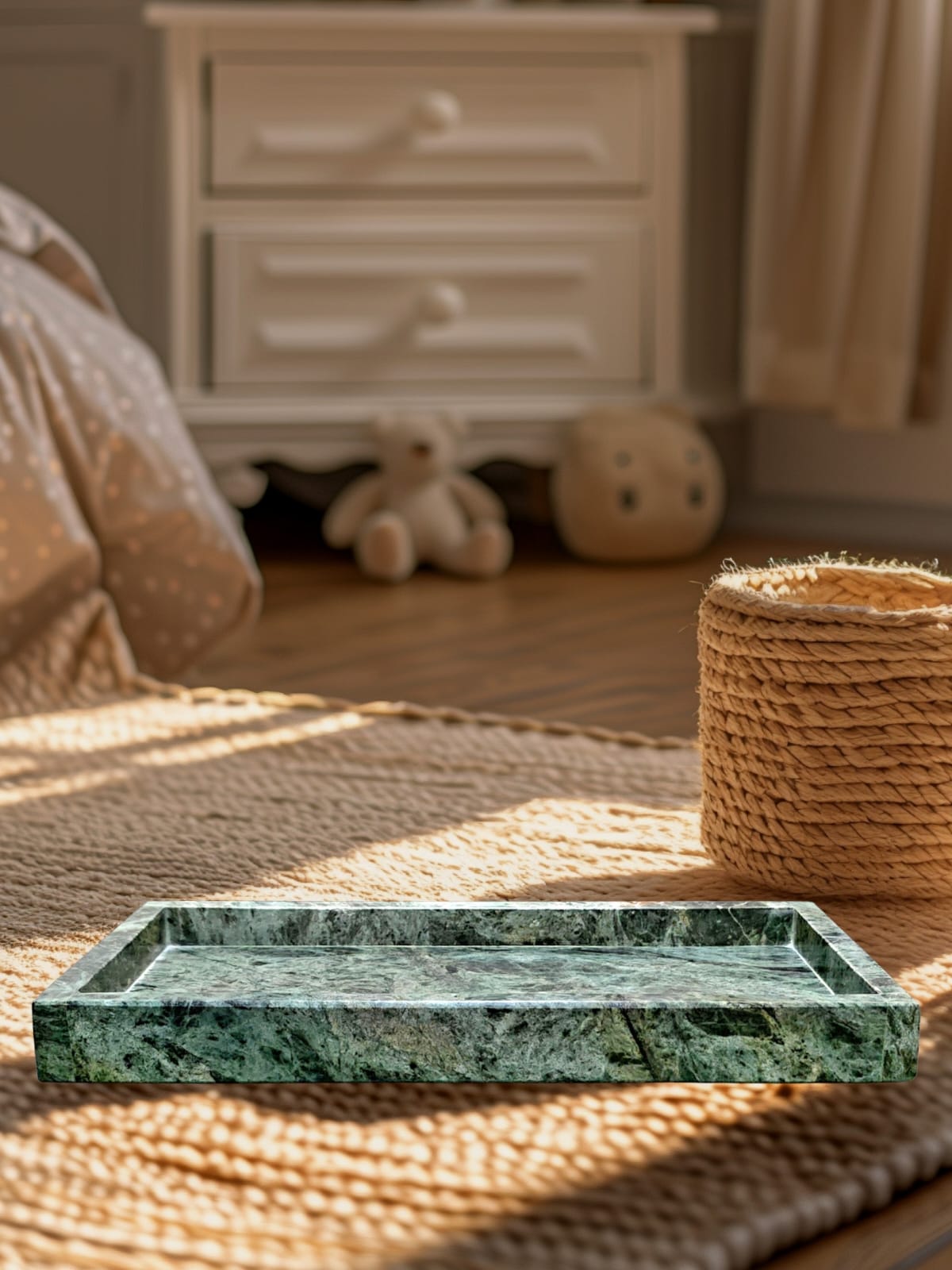 Green Marble Vanity Tray