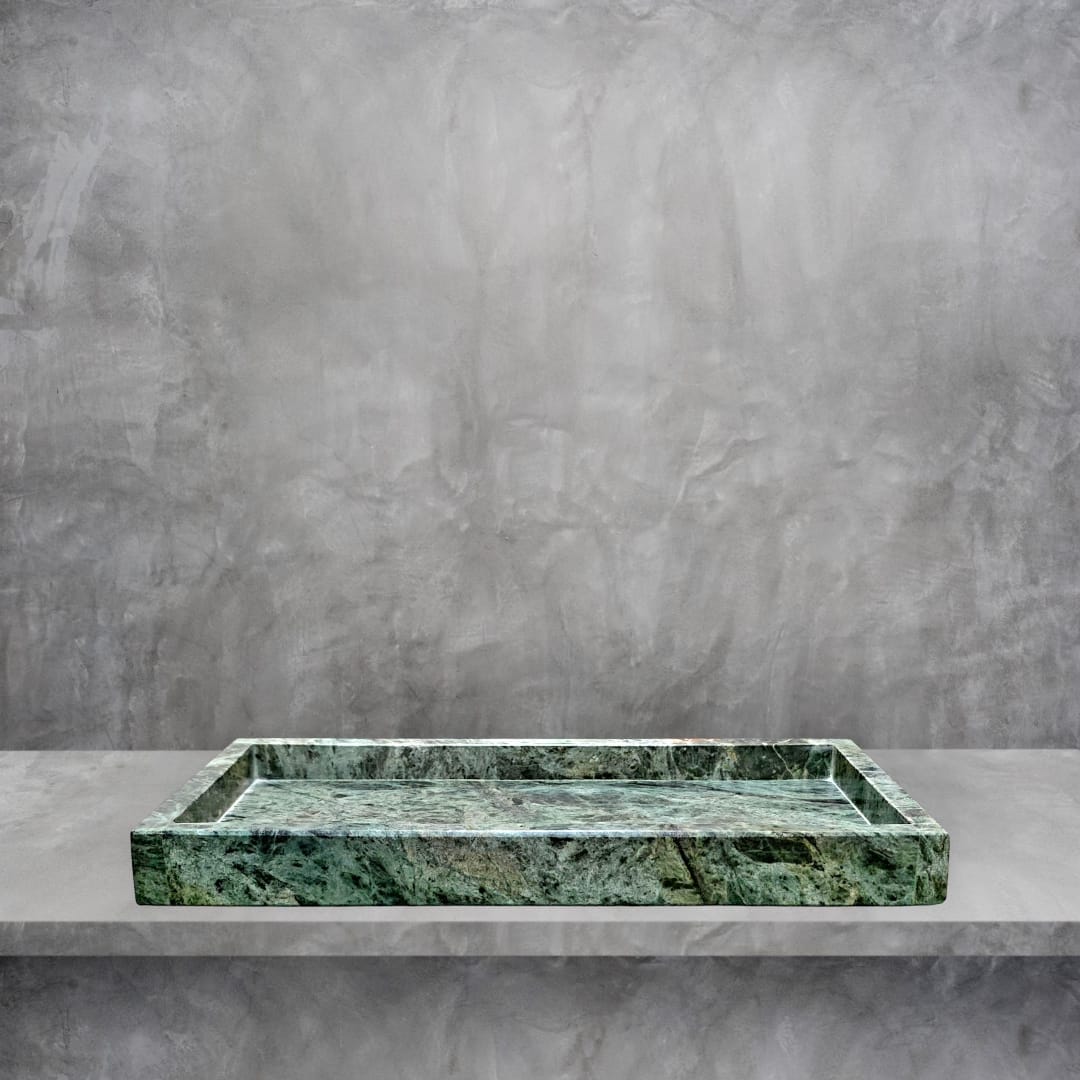 Green Marble Vanity Tray