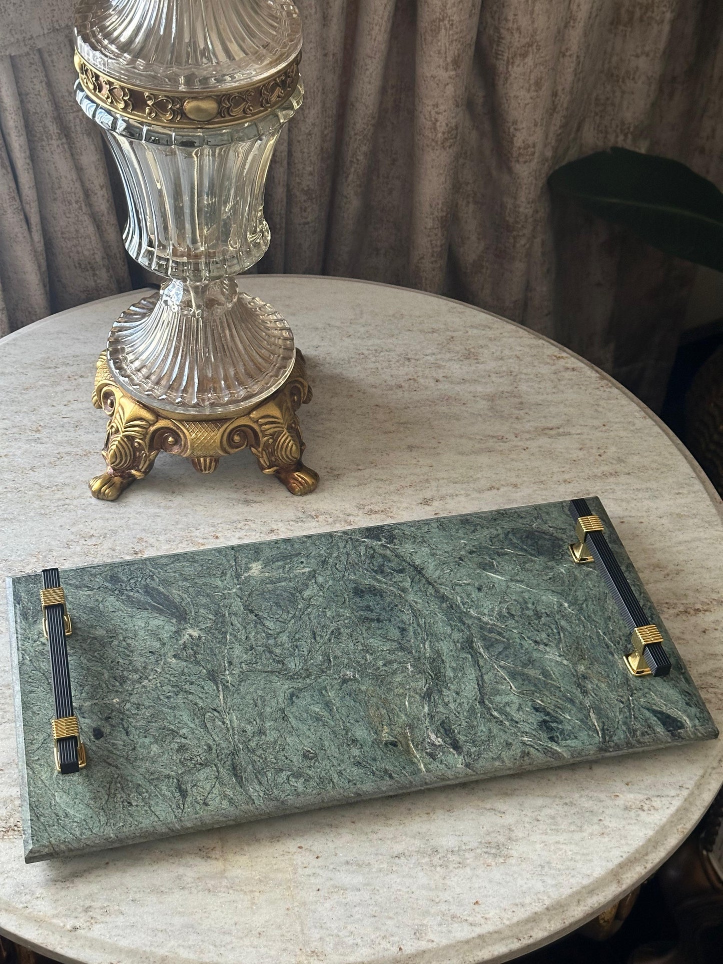 Green Luxury Rectangle Platter
