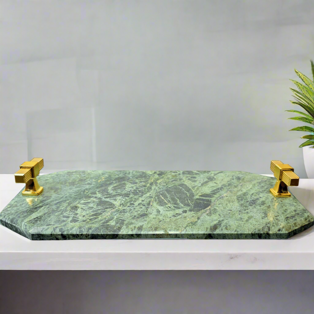 Green Majesty Marble Tray