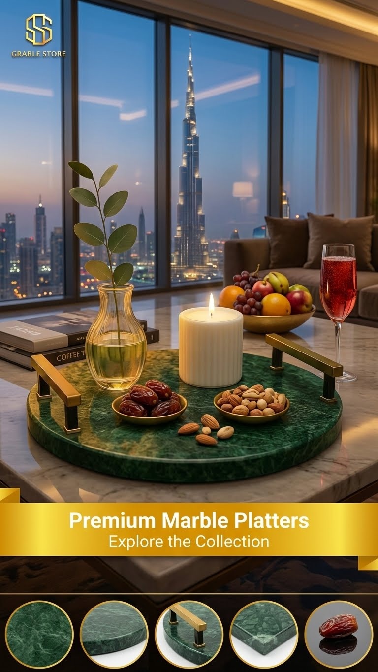 Green Luxury Round Platter