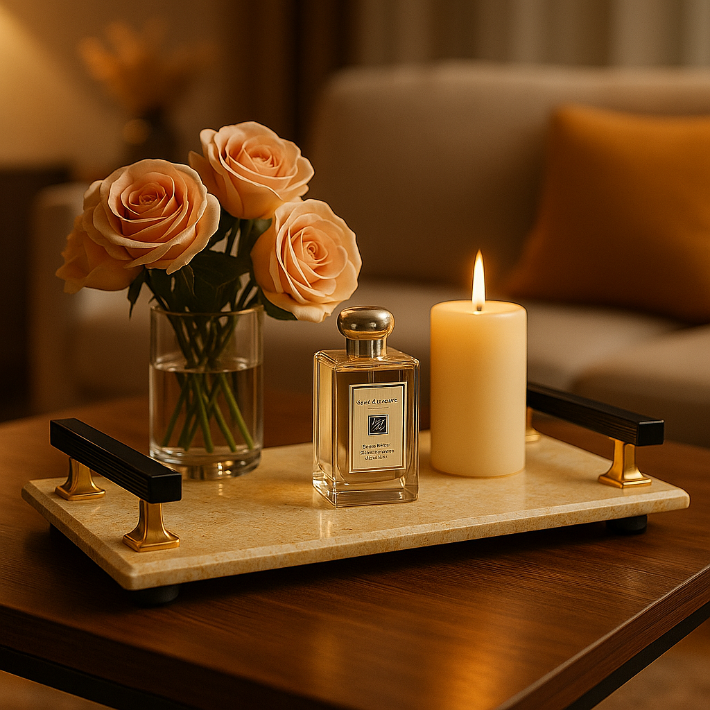 Cream Luxury Marble Tray