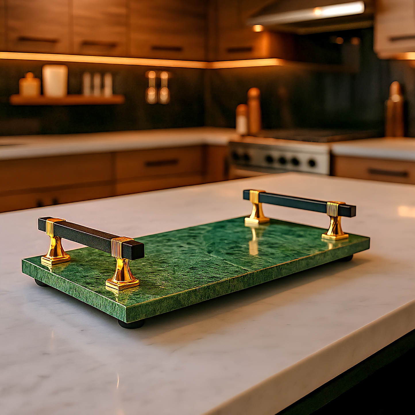 Green Luxury Marble Tray