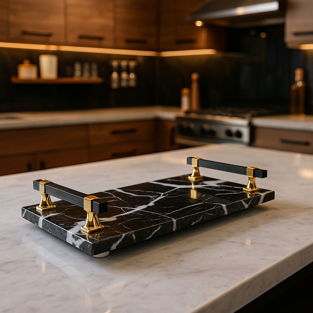 Black Diamond Marble Tray