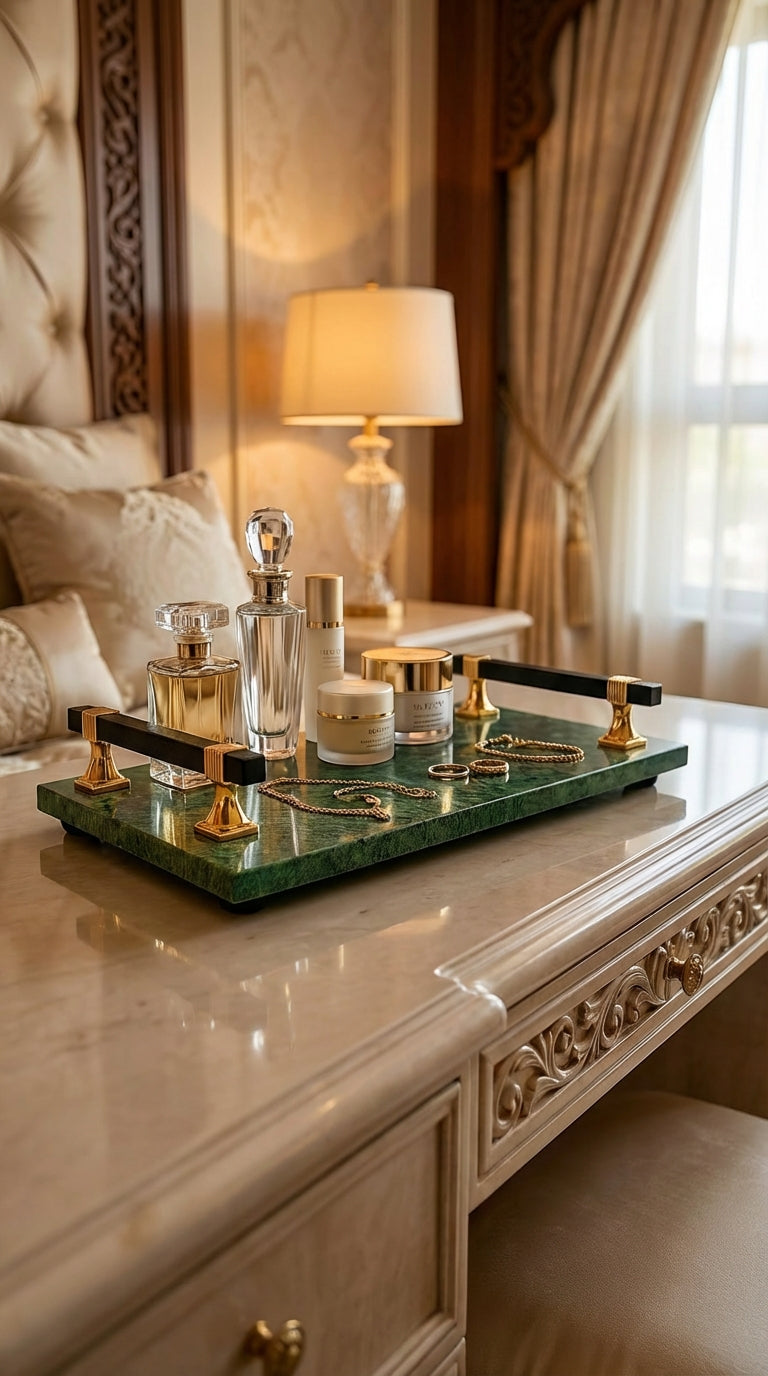 Green Luxury Marble Tray