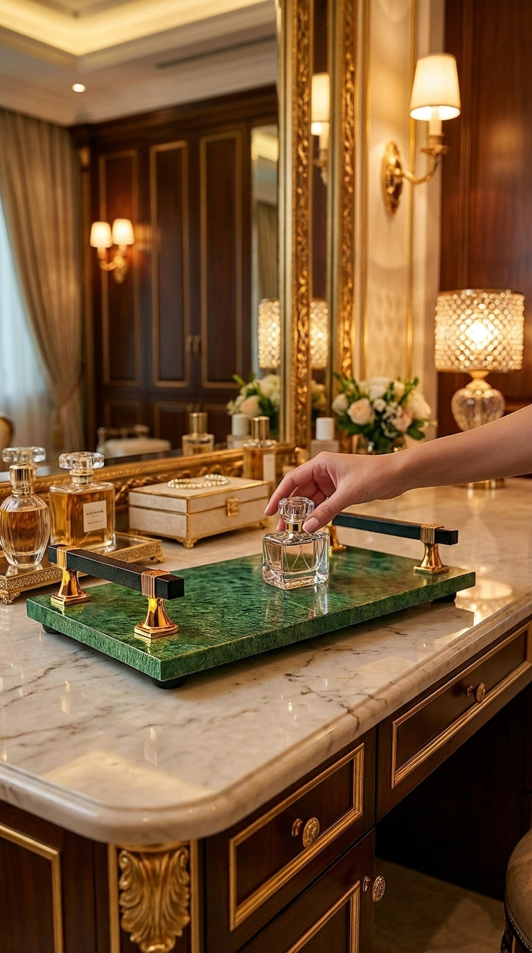 Green Luxury Marble Tray