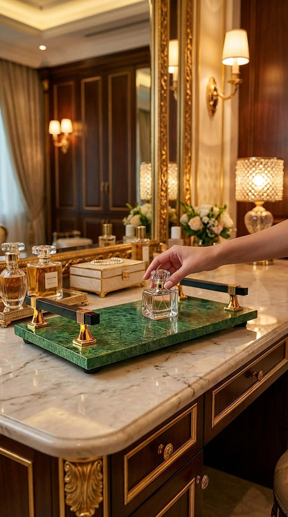 Green Luxury Marble Tray