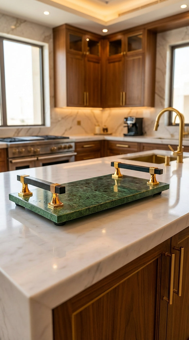 Green Luxury Marble Tray