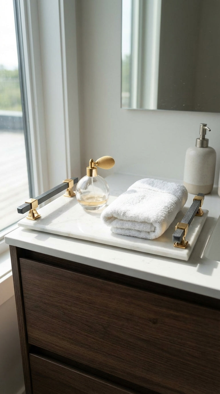 Carrara White Marble Tray