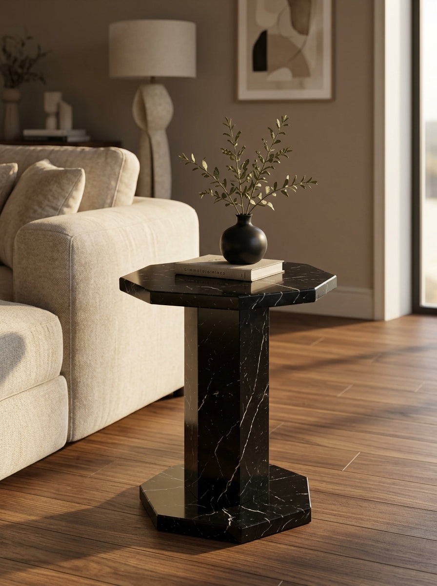 Nero Black Side Table