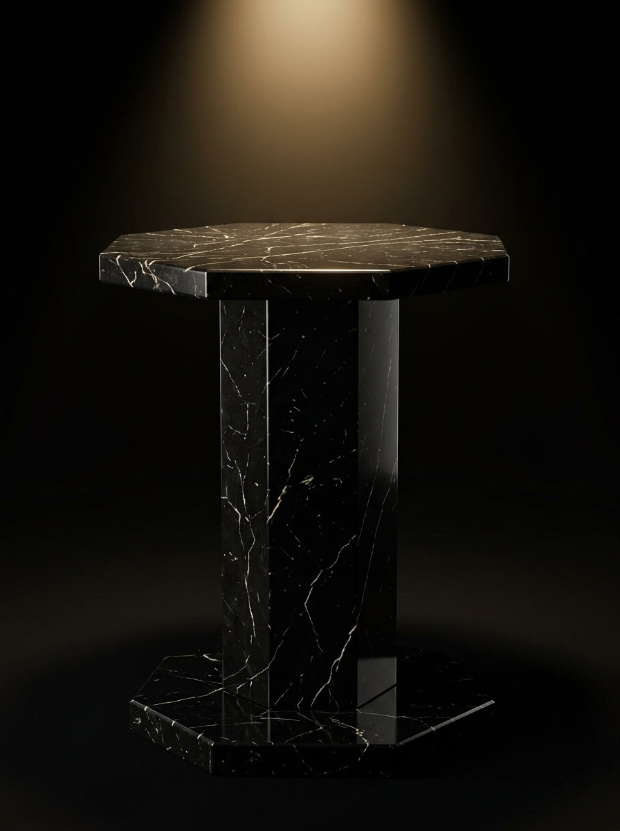 Nero Black Side Table