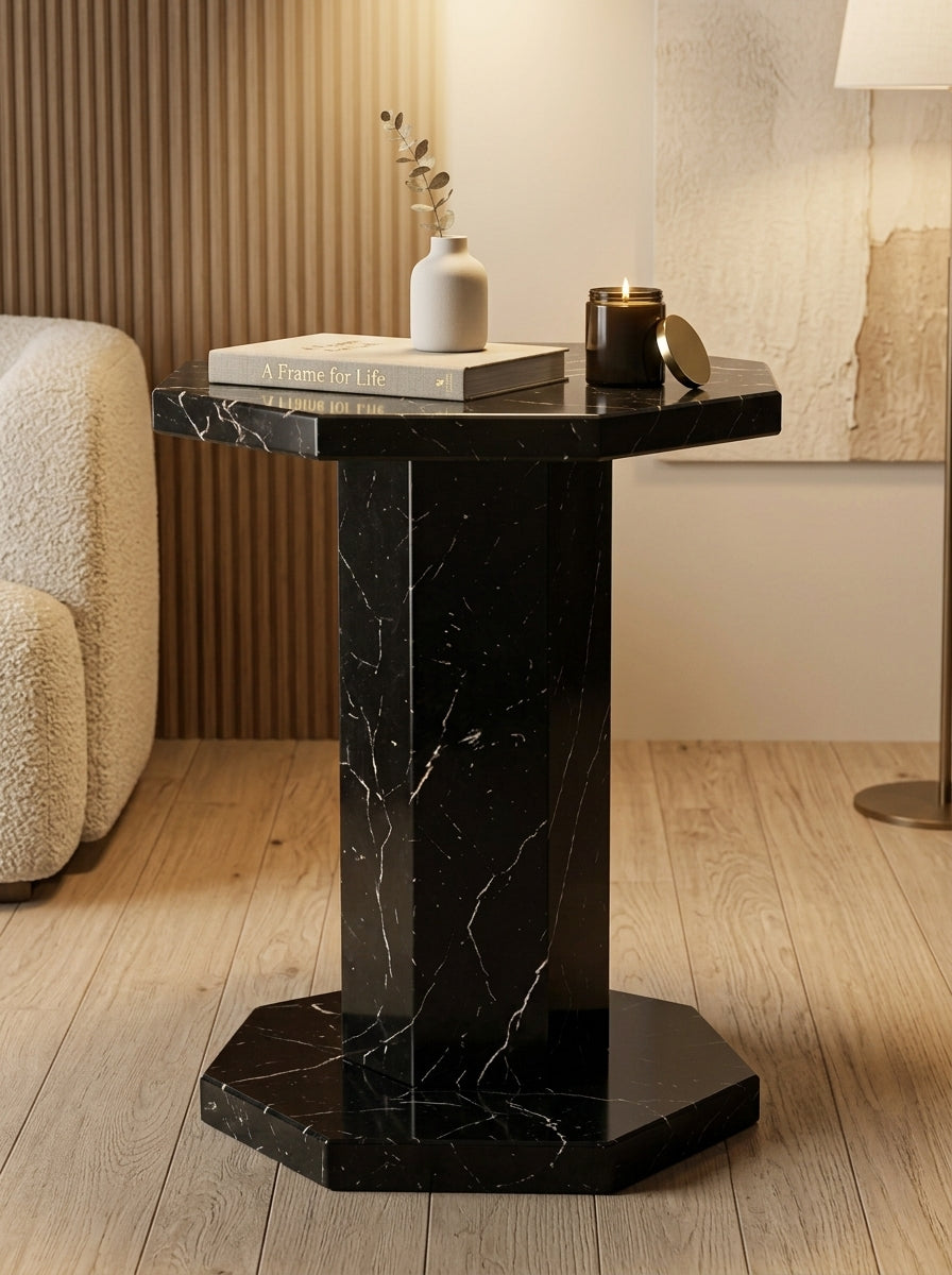 Nero Black Side Table