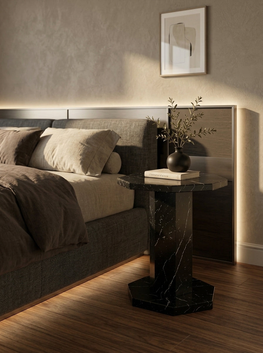 Nero Black Side Table