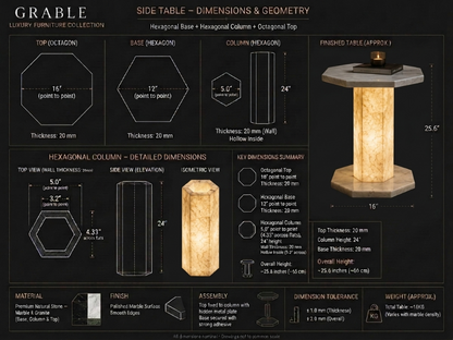 Carrara LED Glow Table