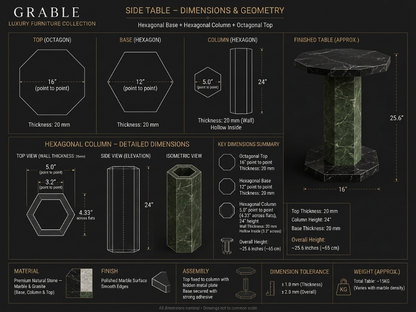 Emerald Green Side Table