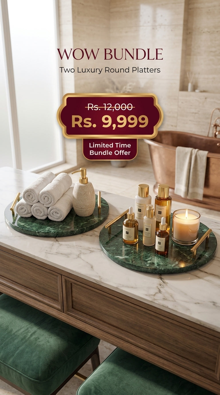 Azadi WOW Bundle – 2 Green Round Platters