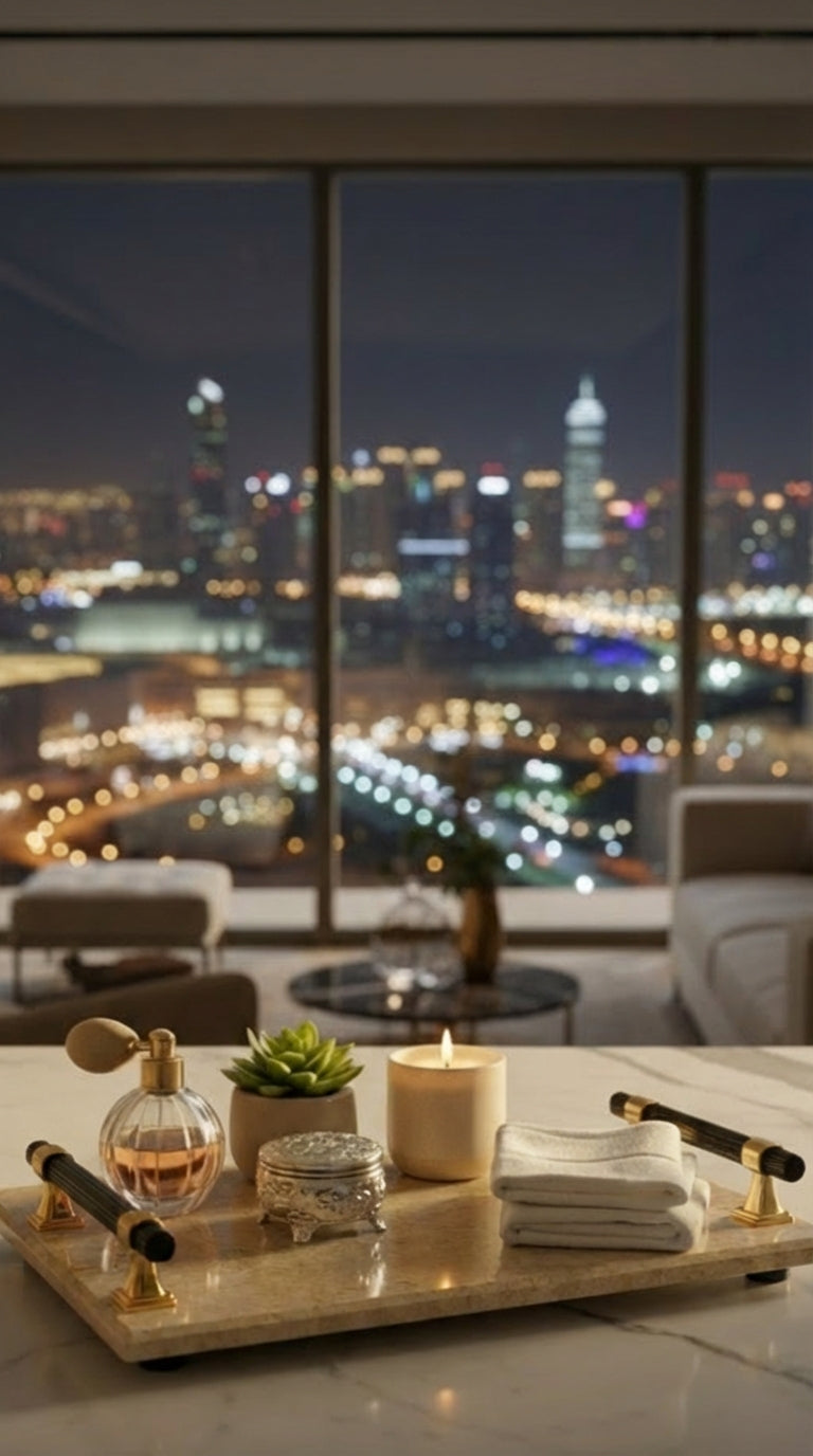 Cream Luxury Marble Tray