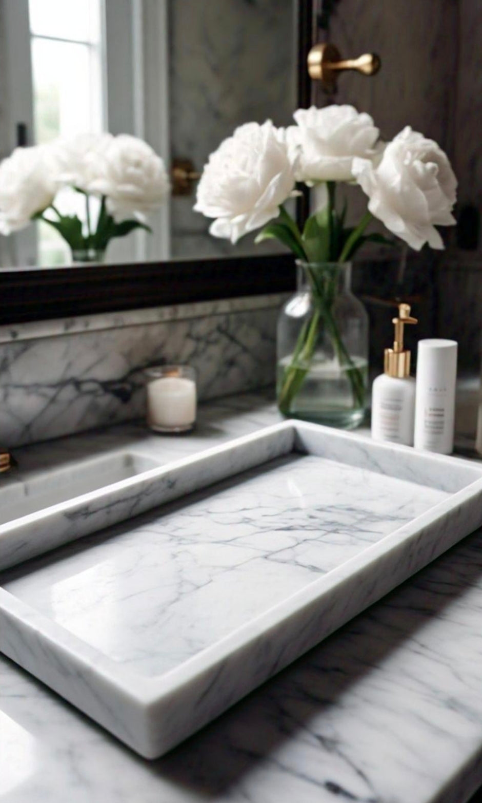 Carrara Bathroom Tray