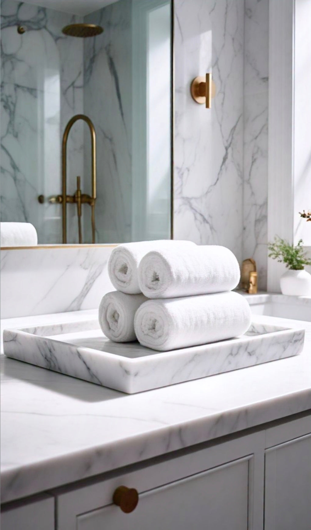 Carrara Bathroom Tray