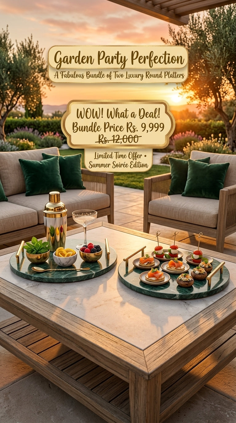 Azadi WOW Bundle – 2 Green Round Platters