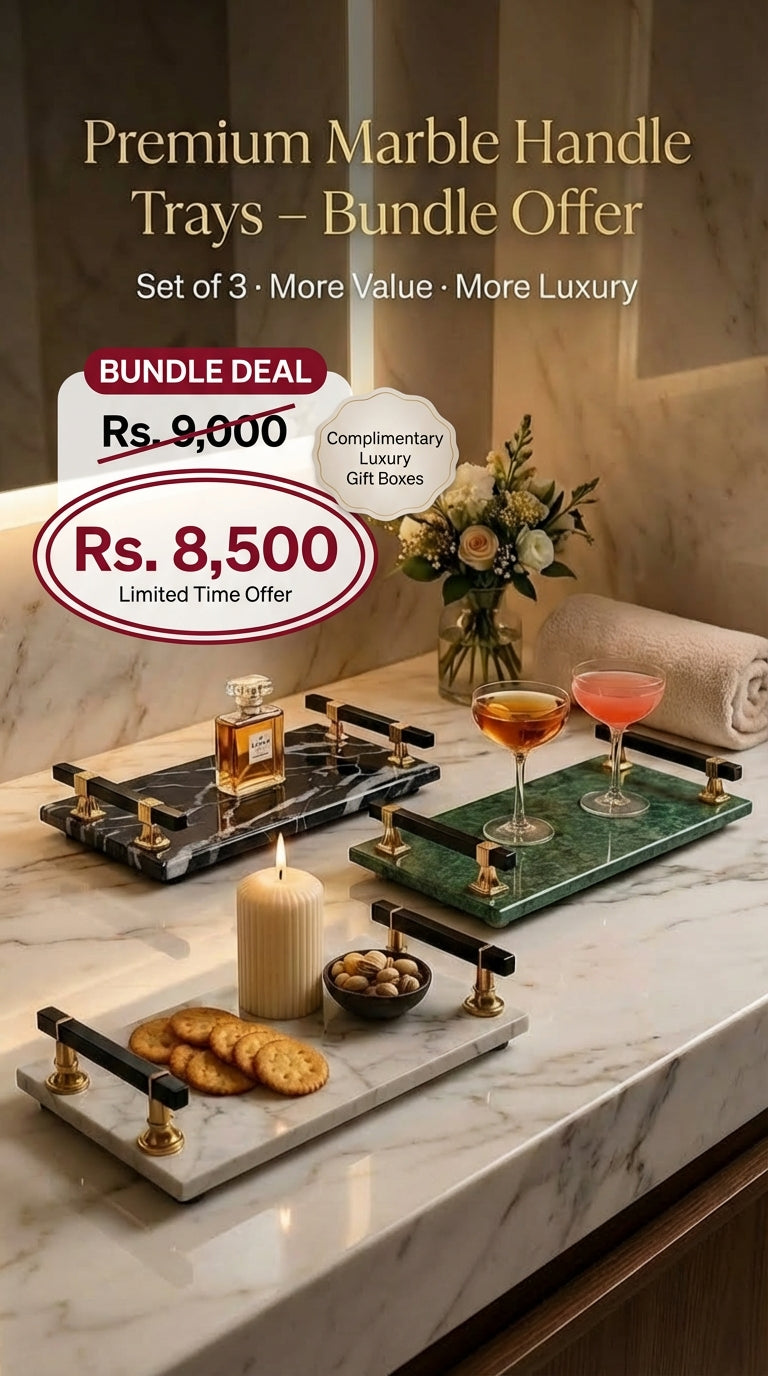 Premium Marble Trays Bundle – Pack of 3 Offer