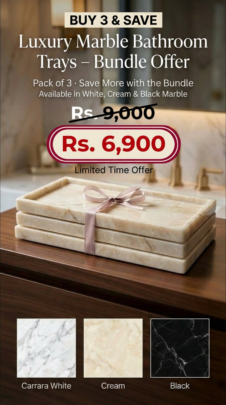 Luxury Marble Bathroom Trays BUNDLE OFFER - Pack of 3