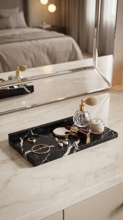 Offset Lip Marble Tray
