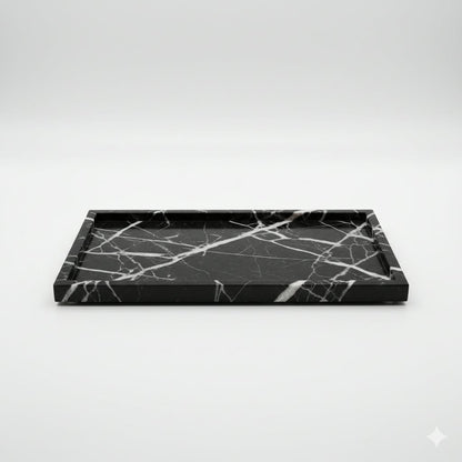 Black Marble Vanity Tray