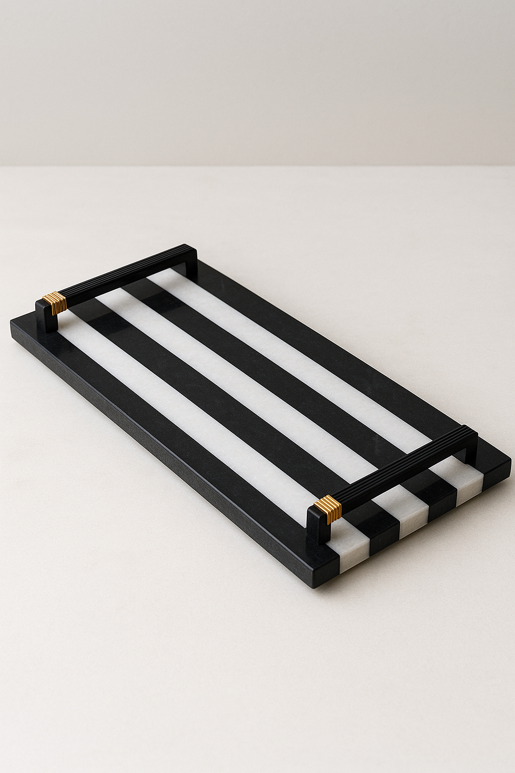 Zebra Stripe Marble Platter