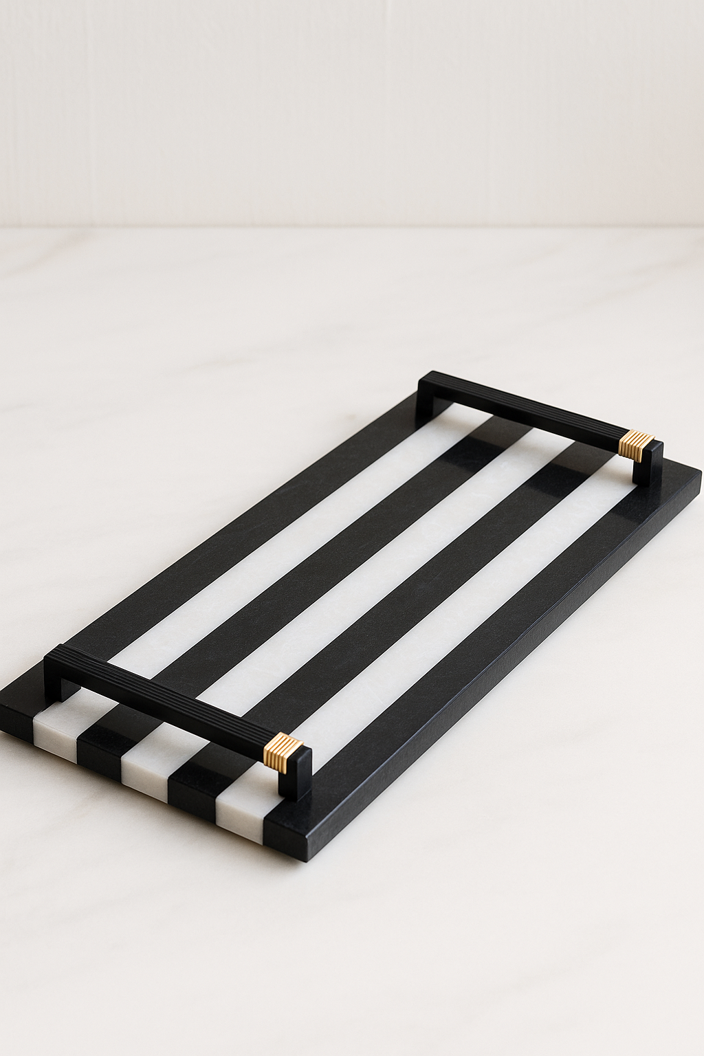 Zebra Stripe Marble Platter