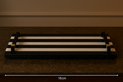 Zebra Stripe Marble Platter