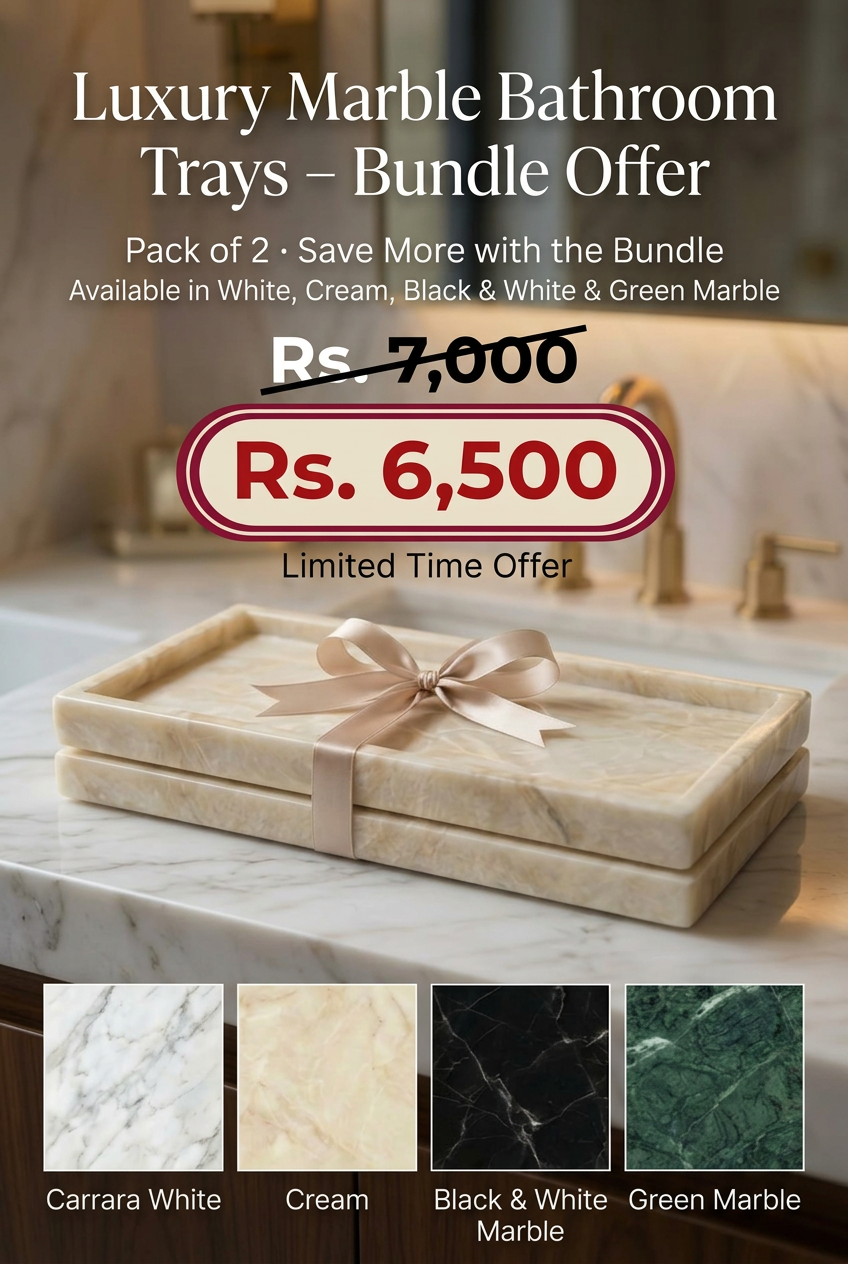 Revised cream marble tray banner
