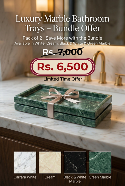 Revised green marble tray banner