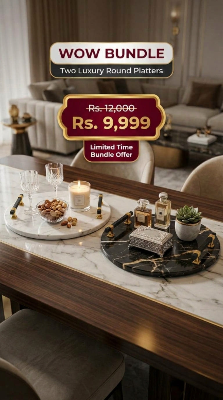 Wow Bundle - 2 Luxury Round Platters