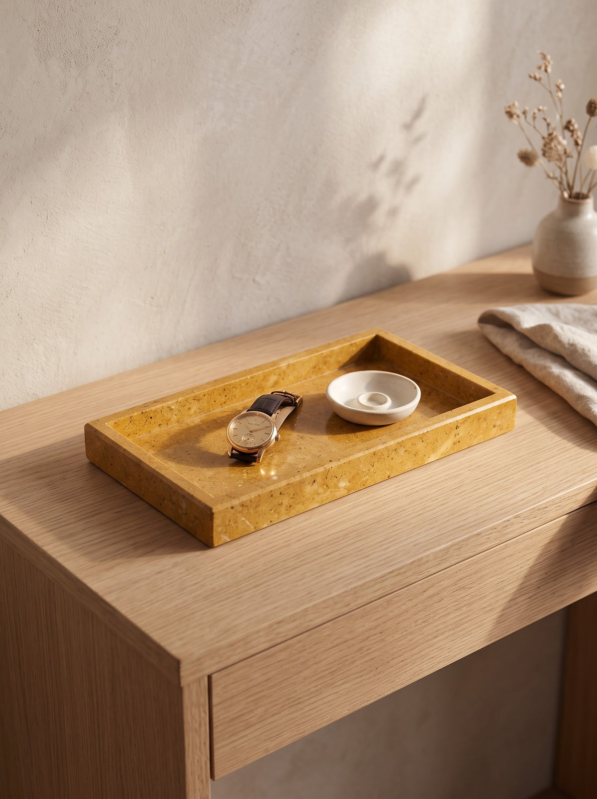Gold Marble Vanity Tray