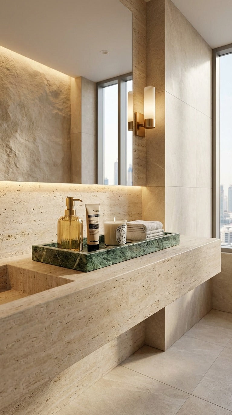 Green Marble Vanity Tray