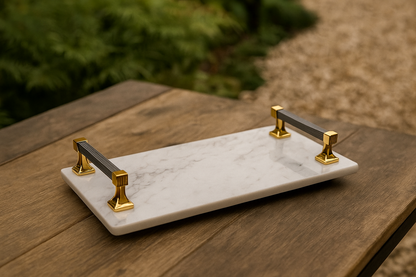Carrara White Marble Tray