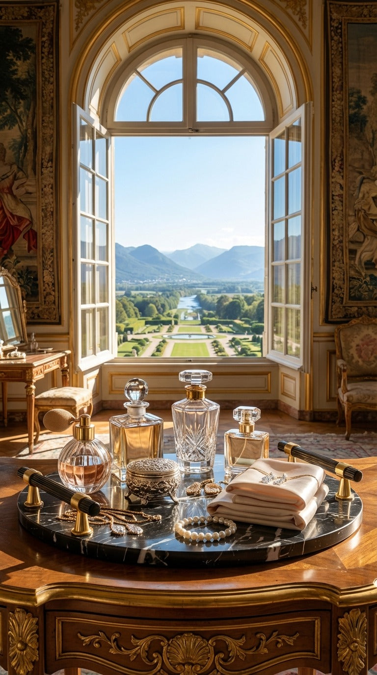 Black Diamond Round Platter