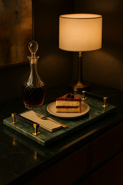 Green Luxury Rectangle Platter