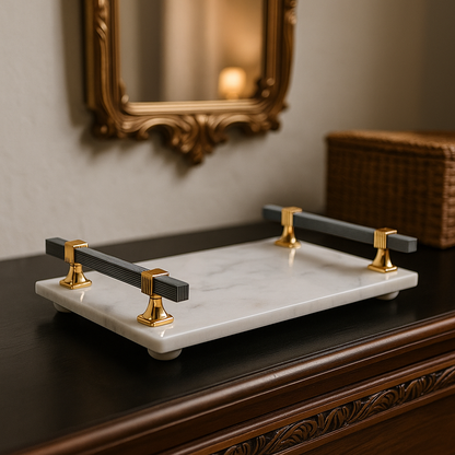 Carrara White Marble Tray