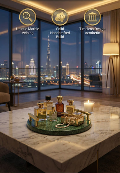 Green Luxury Round Platter