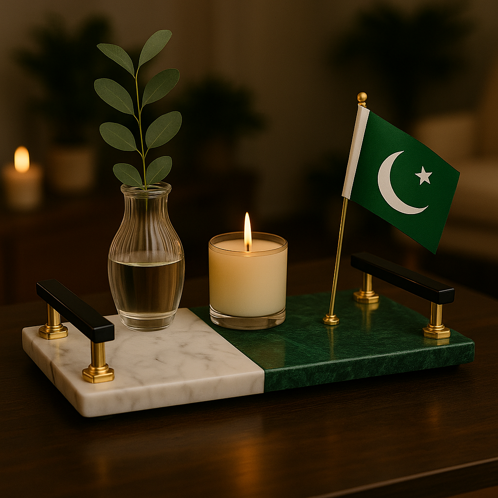 Azadi Luxury Marble Tray
