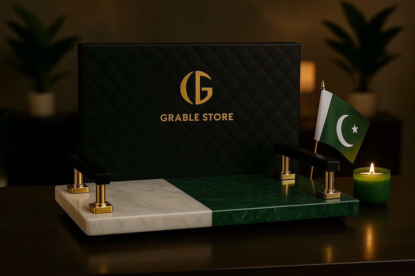 Azadi Luxury Marble Tray