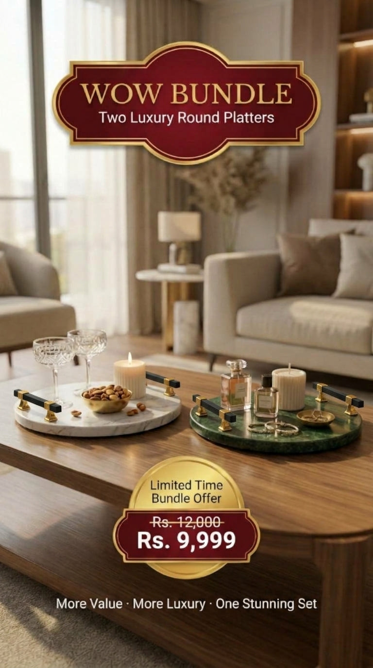 Wow Bundle - 2 Luxury Round Platters