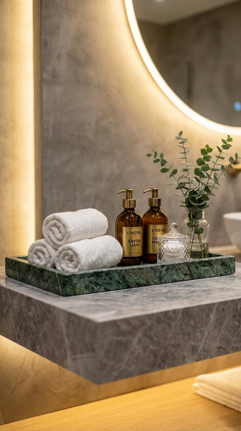 Green Marble Vanity Tray