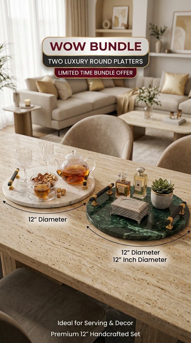 Wow Bundle - 2 Luxury Round Platters