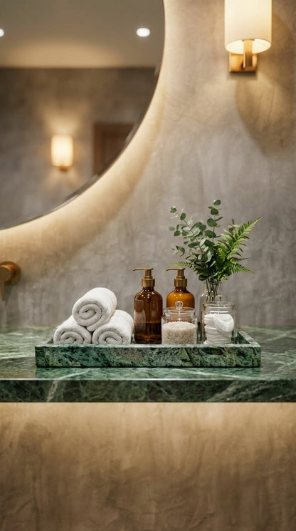 Green Marble Vanity Tray