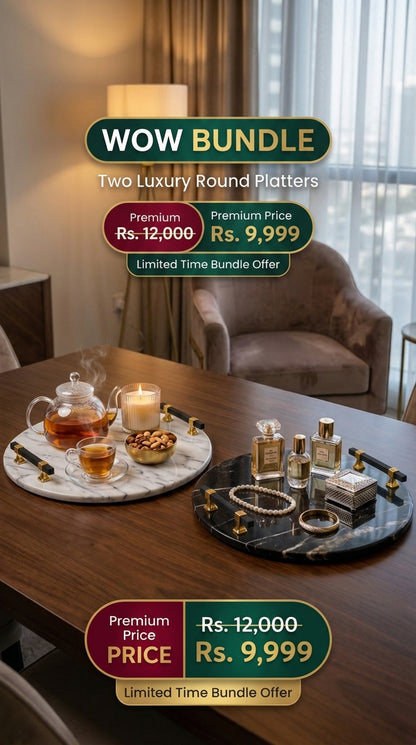Wow Bundle - 2 Luxury Round Platters